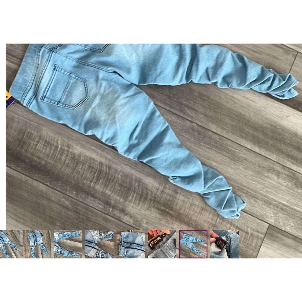 Moto knee ripped skinny jeans